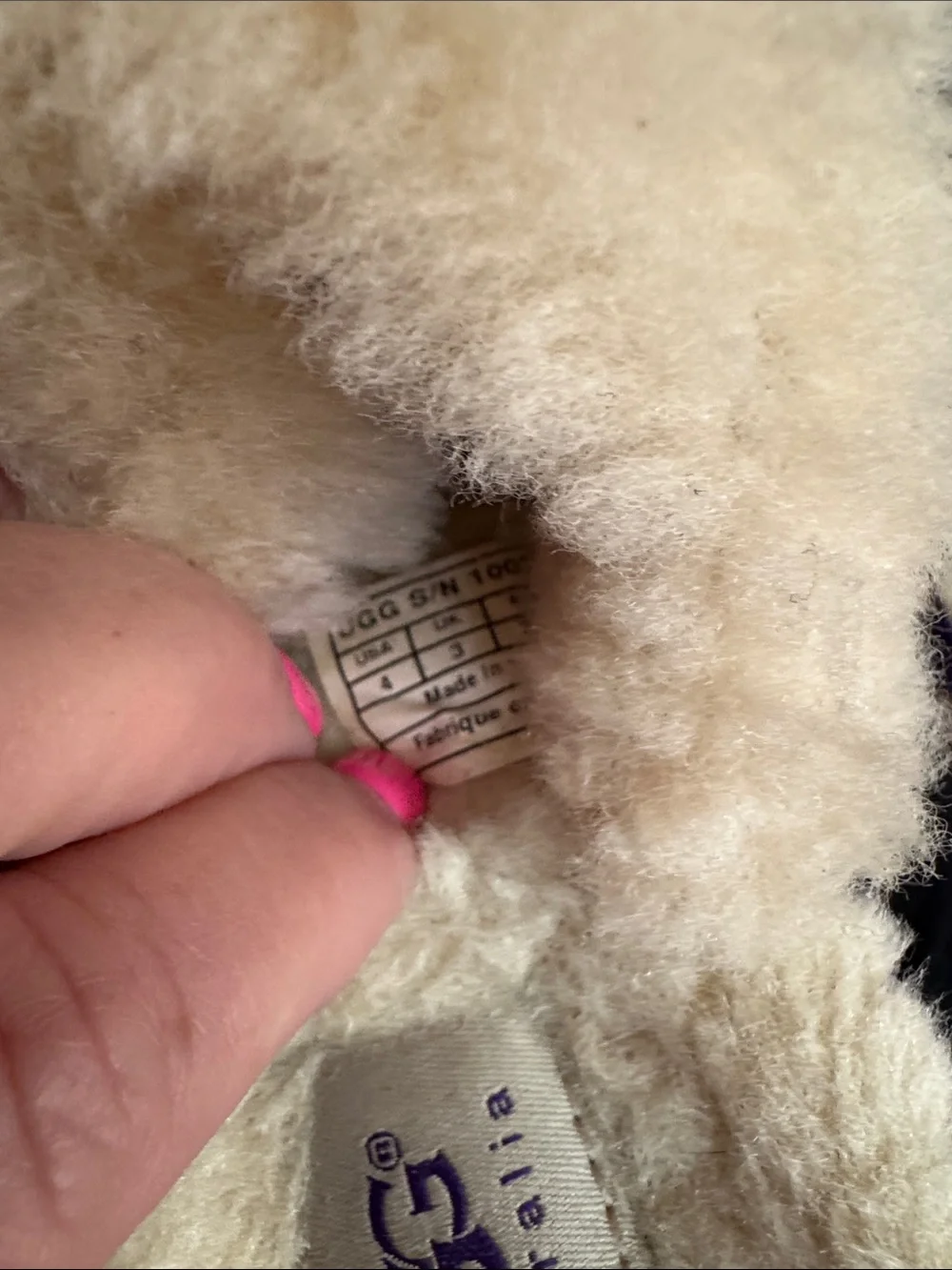 UGG Kids Purple Sequin Shearling Slippers